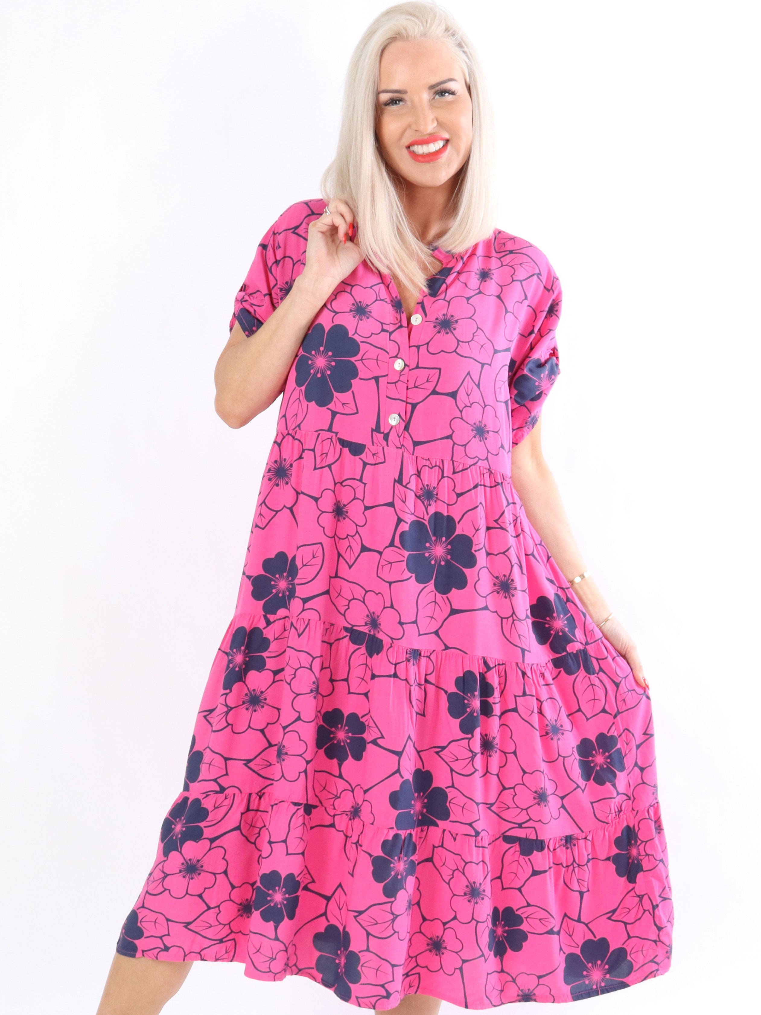 Litzy - Klänning med blommönster